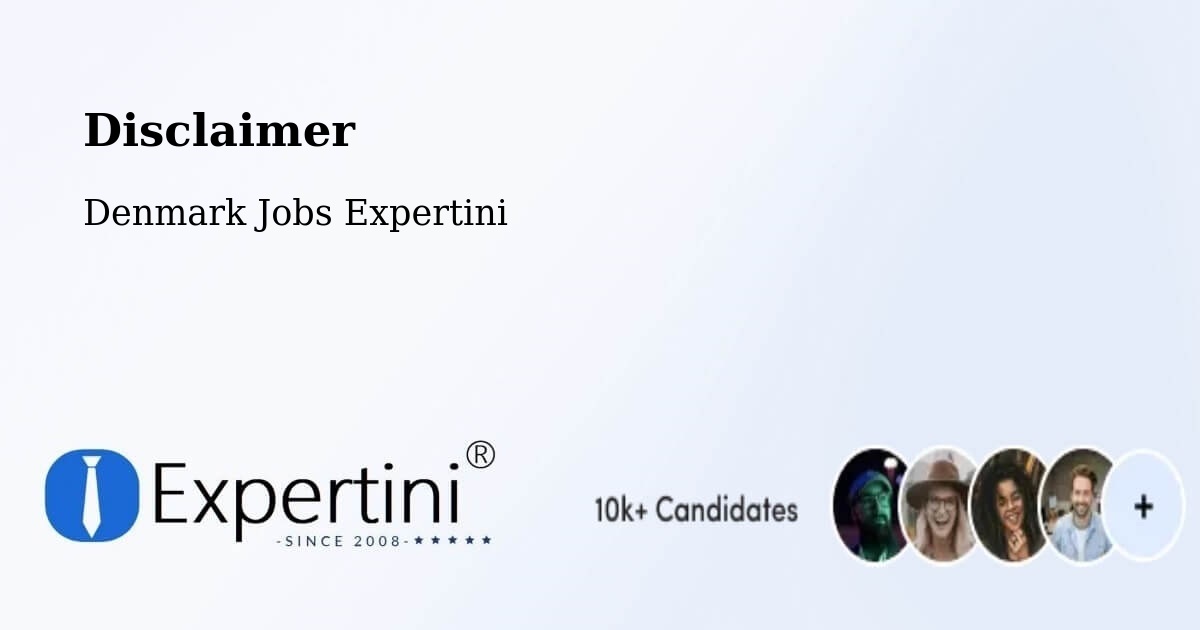 Disclaimer – Holstebro - Denmark Jobs Expertini